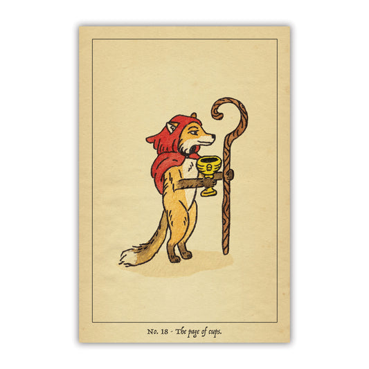 The Page of Cups Postcard