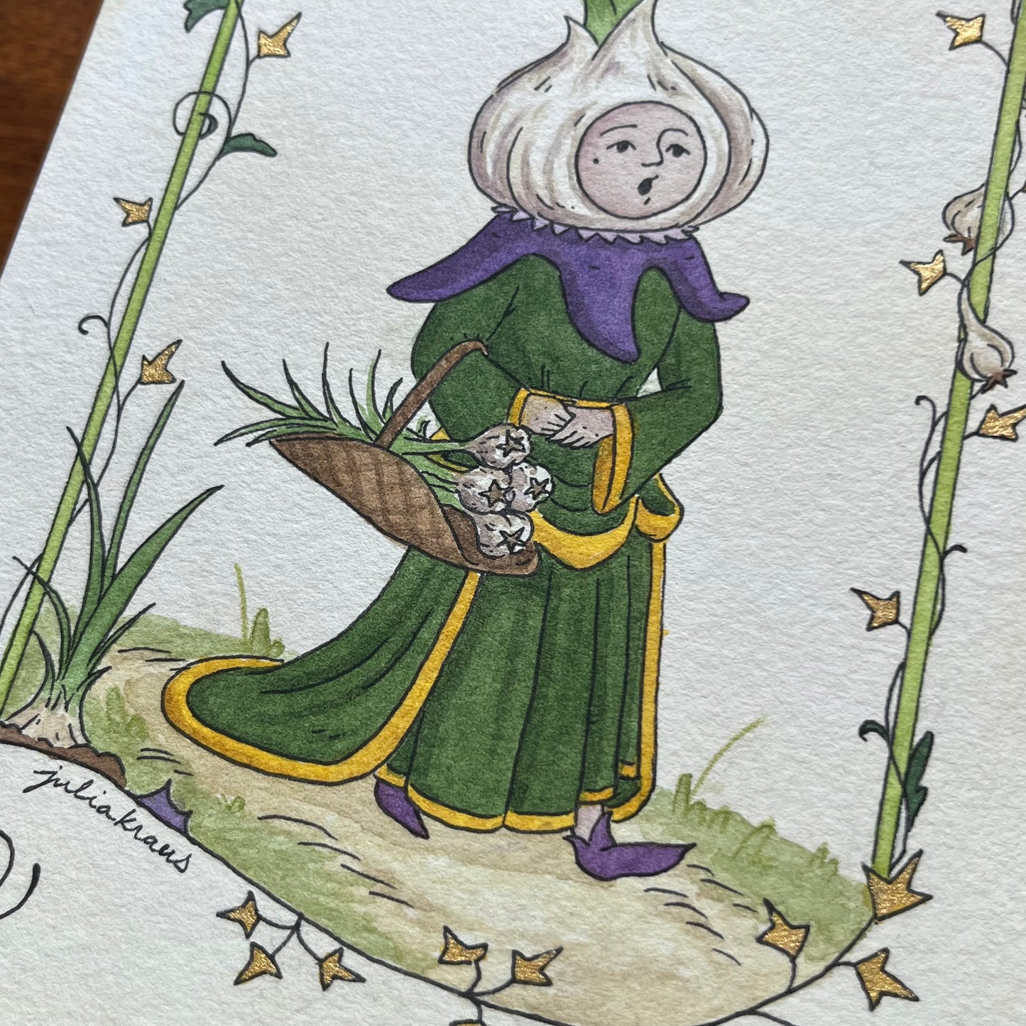 Garlic Maiden - Original Painting