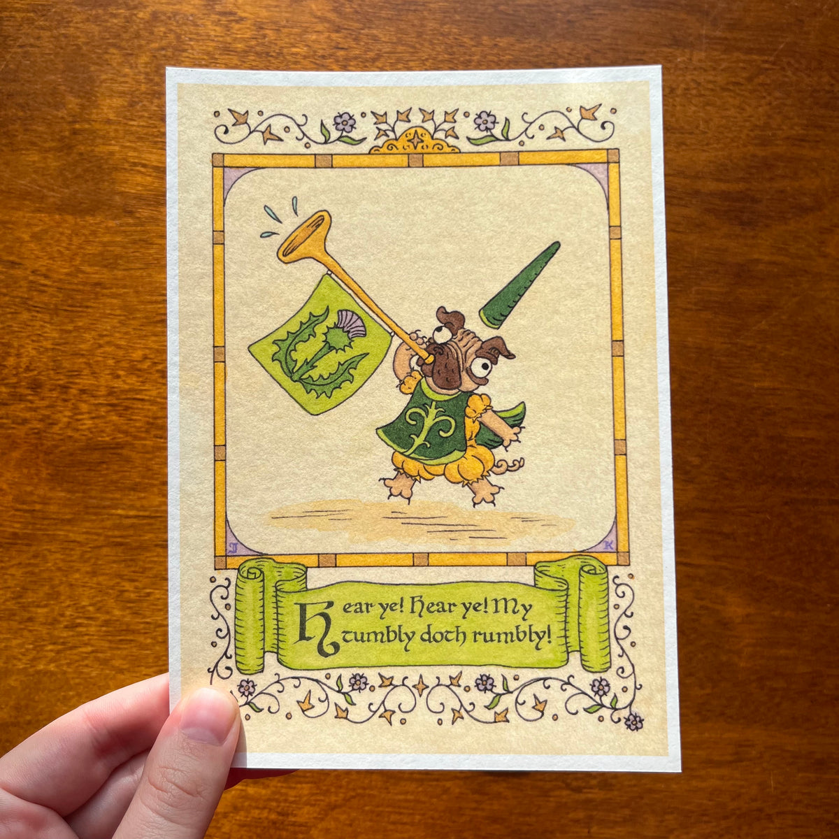 Rumbly Tumbly Art Print
