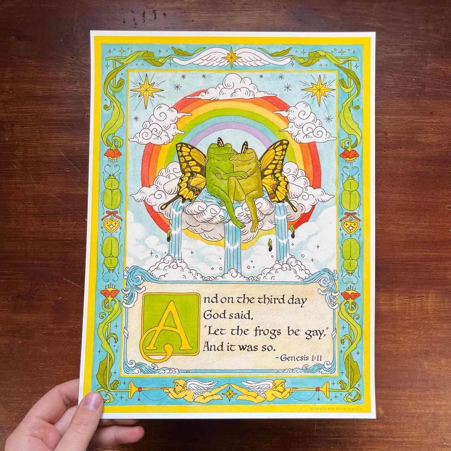 Creation of Frogs Art Print