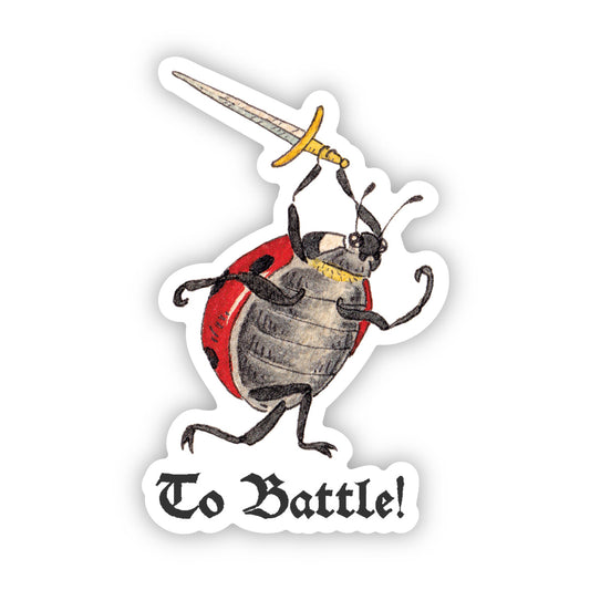 Ladybug Warrior Sticker