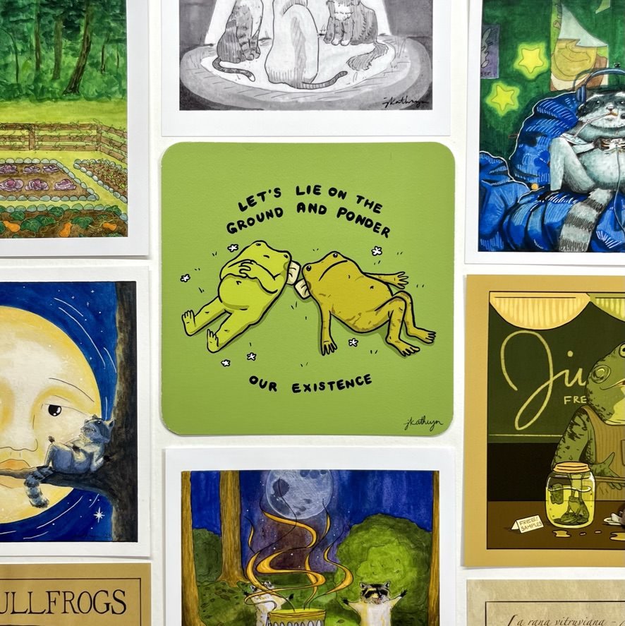 A Frog And A Toad Art Print