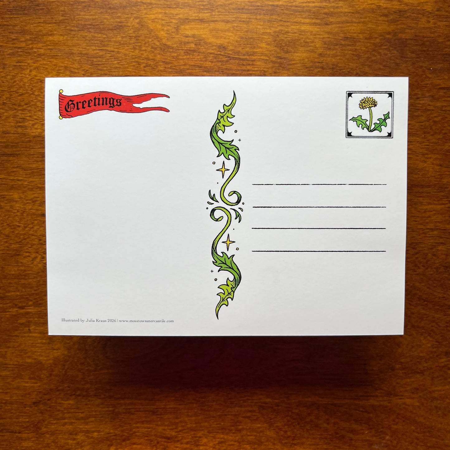 Leaveth Me Be Postcard