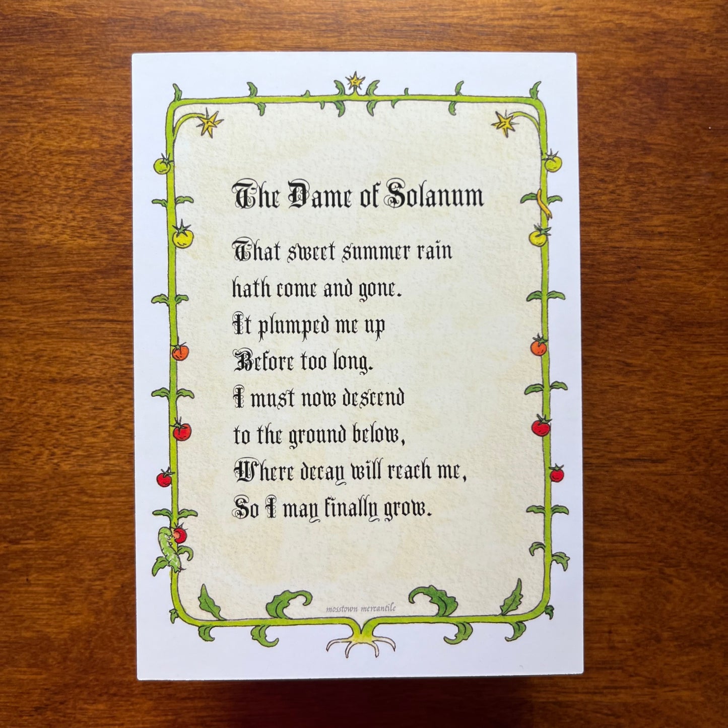 Dame of Solanum Print