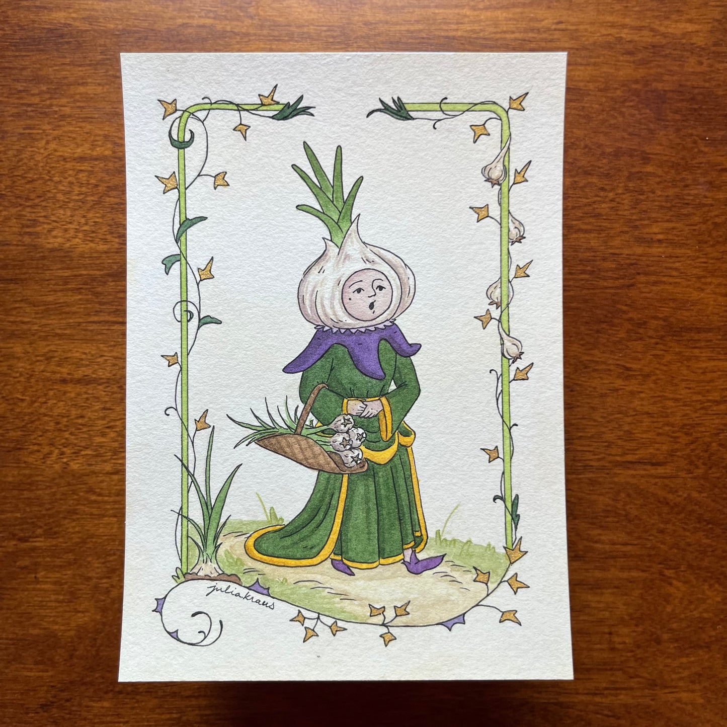 Garlic Maiden - Original Painting