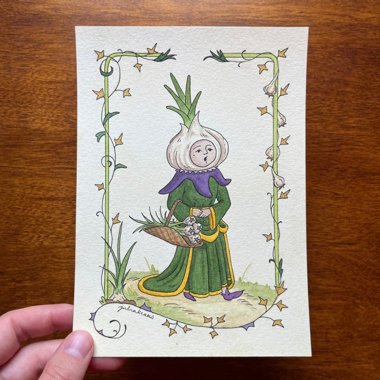 Garlic Maiden - Original Painting