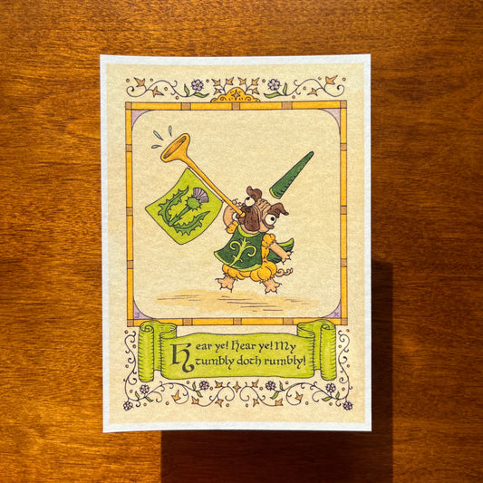 Rumbly Tumbly Art Print