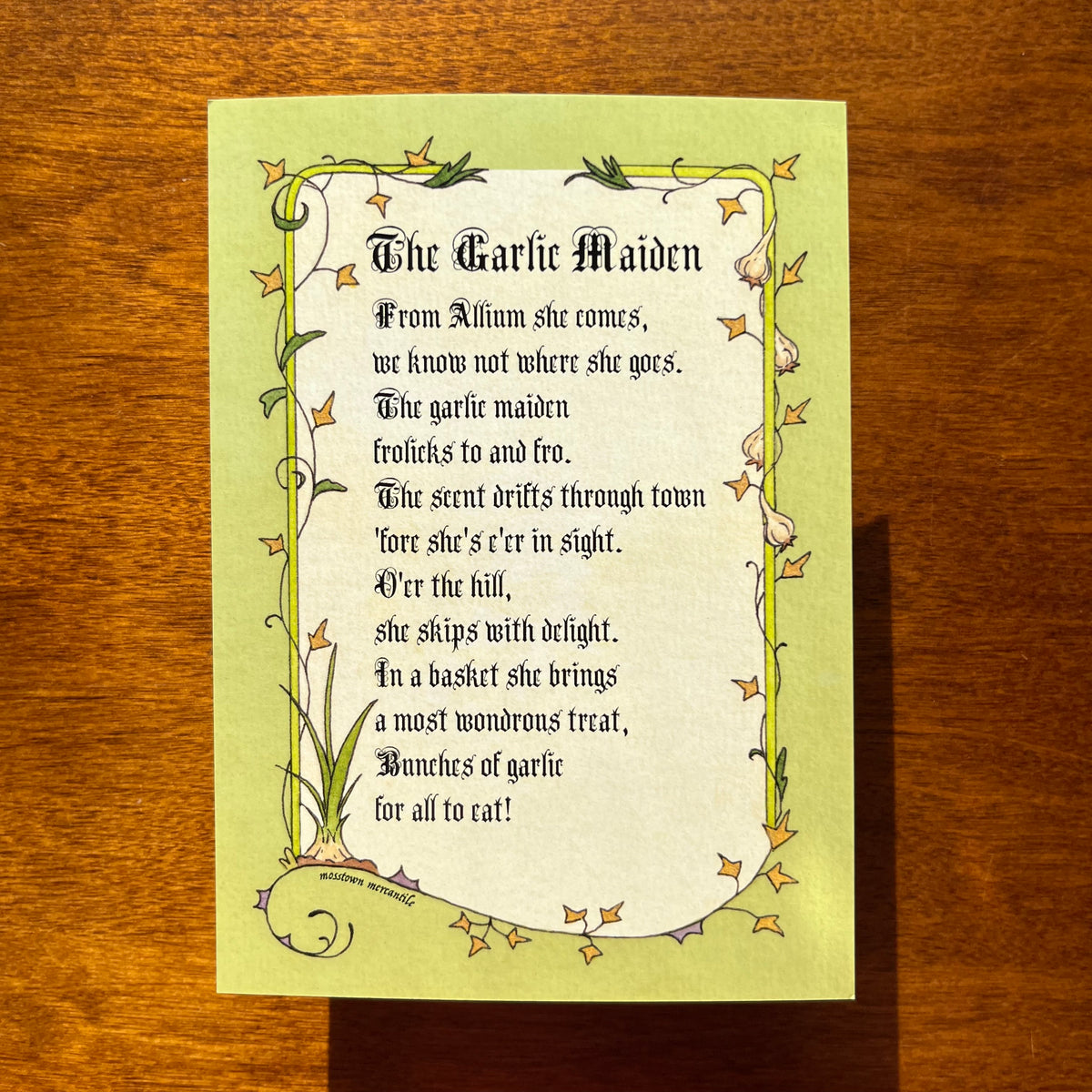 Garlic Maiden Print