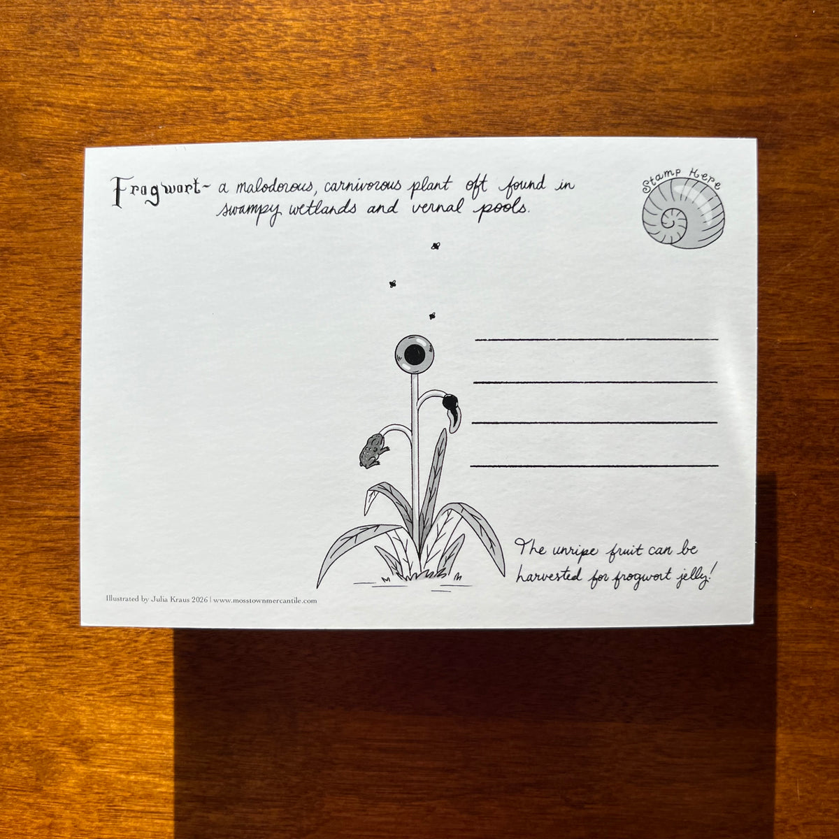 The Golden Goose Pear Postcard Print