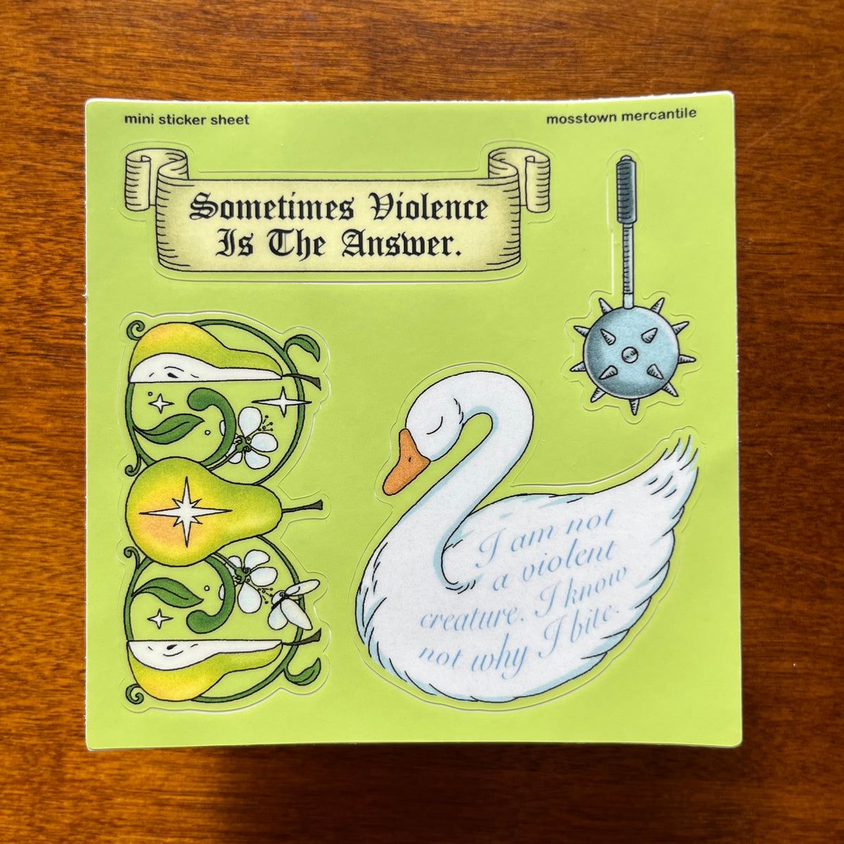 Goose Pear Mini Sticker Sheet