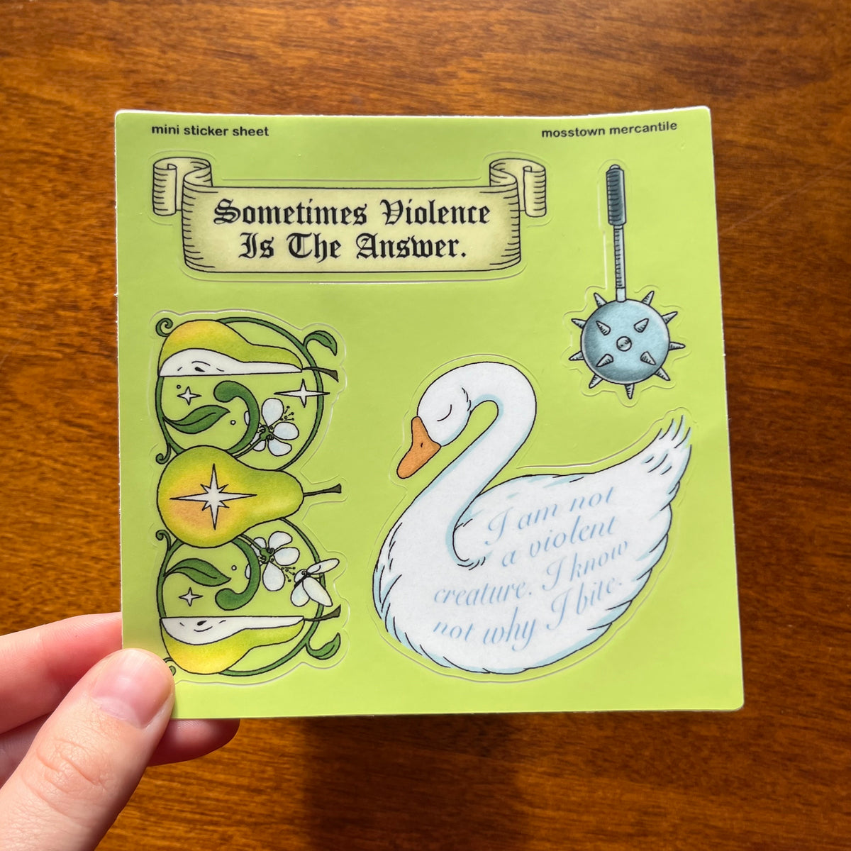Goose Pear Mini Sticker Sheet