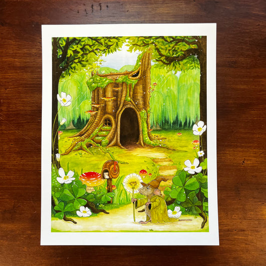 Mouse Wizard Art Print