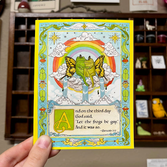 Gay Frogs Greeting Card