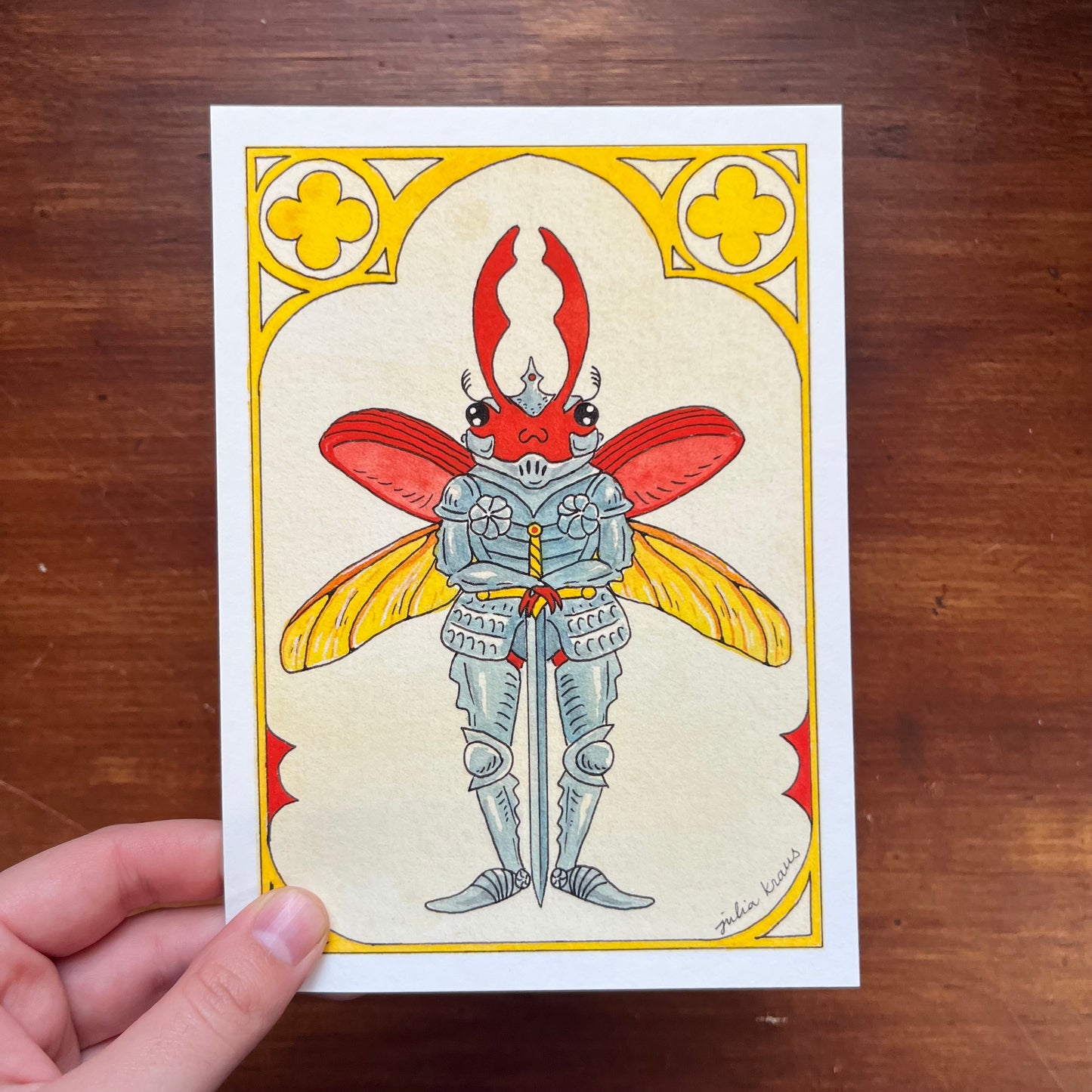 Scarab Knight Art Print