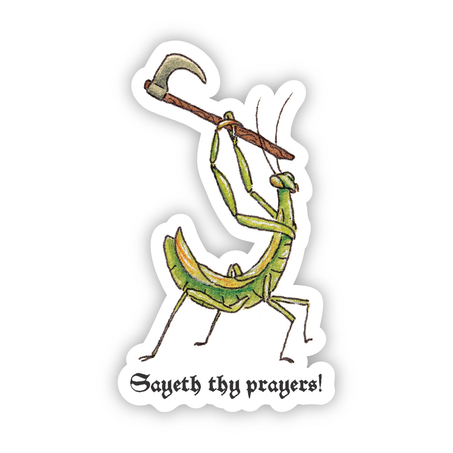 Praying Mantis Sticker