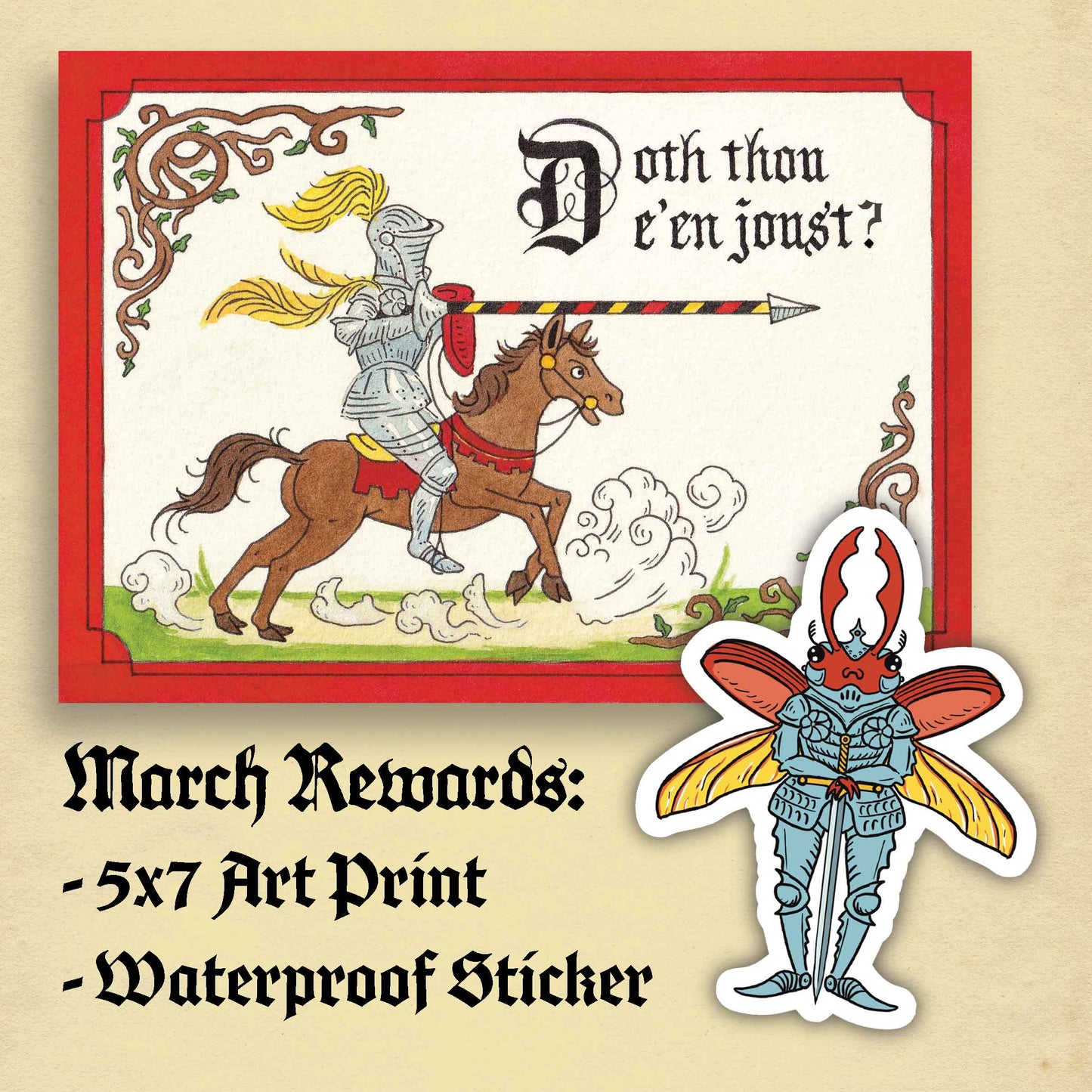 Knighthood of the Scarab - Monthly Mail Club ⚔️🪲⚔️