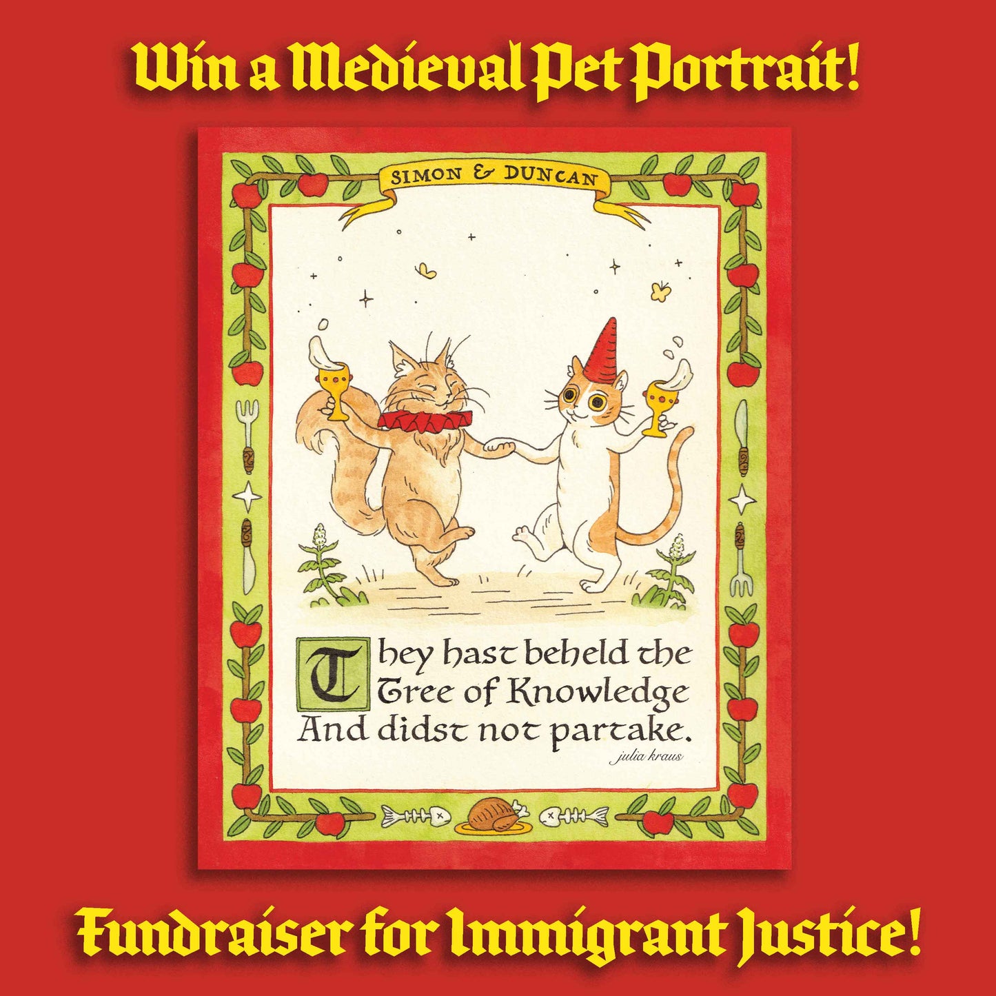 Medieval Pet Portrait Raffle