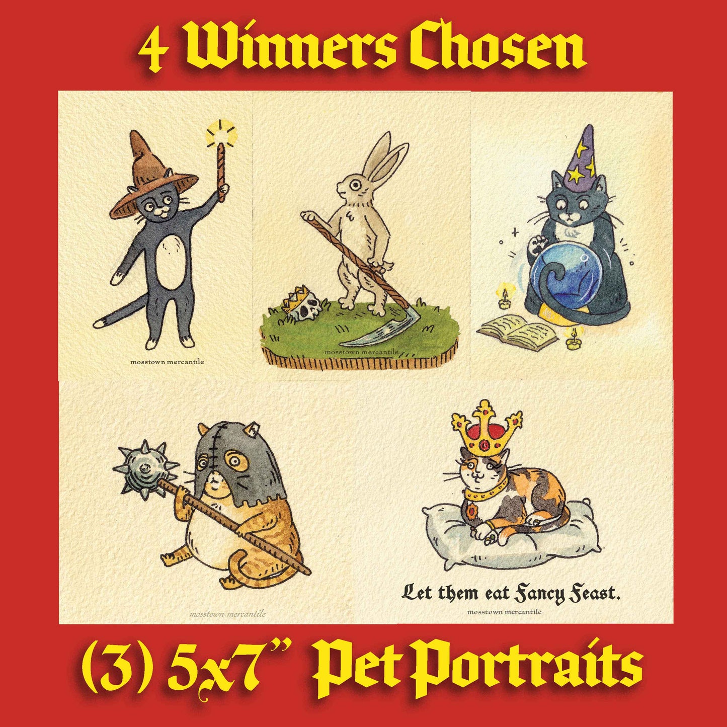 Medieval Pet Portrait Raffle