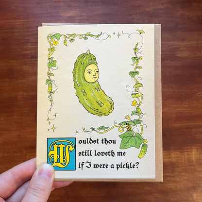 Pickle Greeting Card