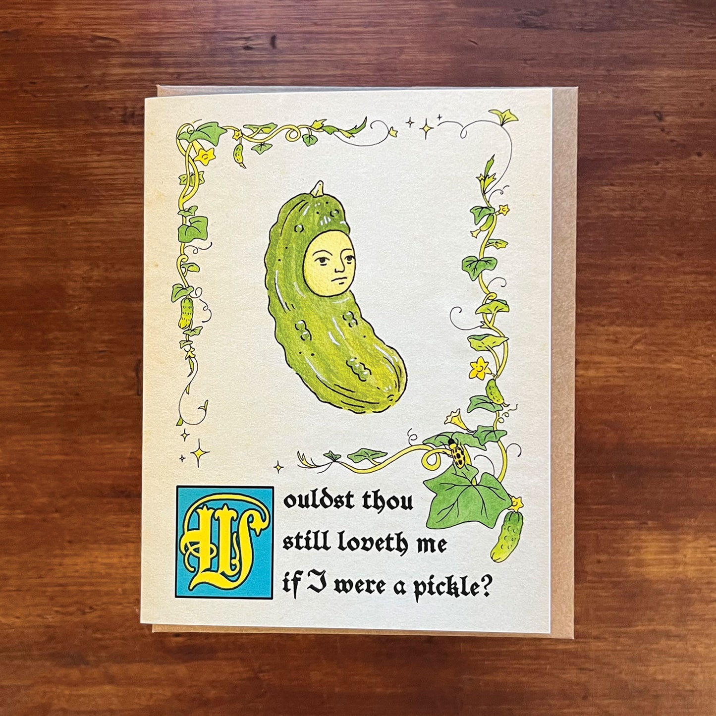 Pickle Greeting Card