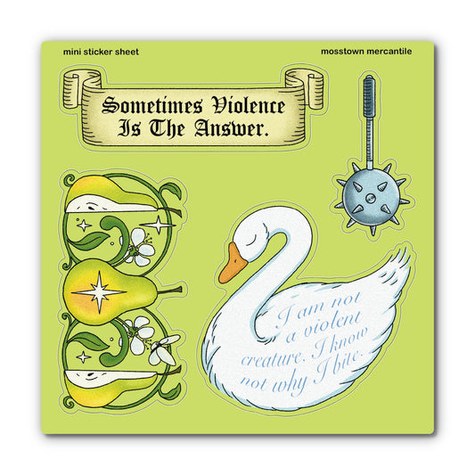 Goose Pear Mini Sticker Sheet