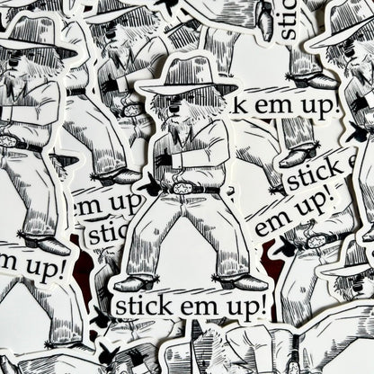 Raccoon Cowboy Sticker